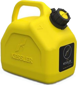 Канистра для ГСМ и технических жидкостей KESSLER универсальная 5 литров желтая [А1-02-01]