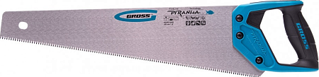 Ножовка по дереву GROSS 450 мм "piranha", 7-8 tpi, зуб-3d, каленый зуб, 2-х комп. [24100]