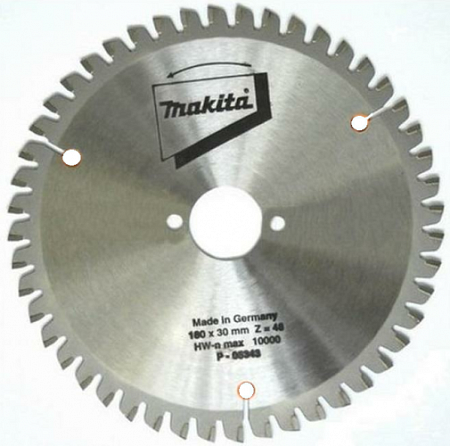 Пильный диск по алюминию MAKITA 180х 48тх30 (по Al) ТСТ P-0534 P-05343 [P-05343]