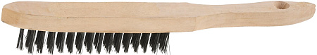 Щетка металлическая STAYER 5 рядов деревянная рукоятка 35020-5